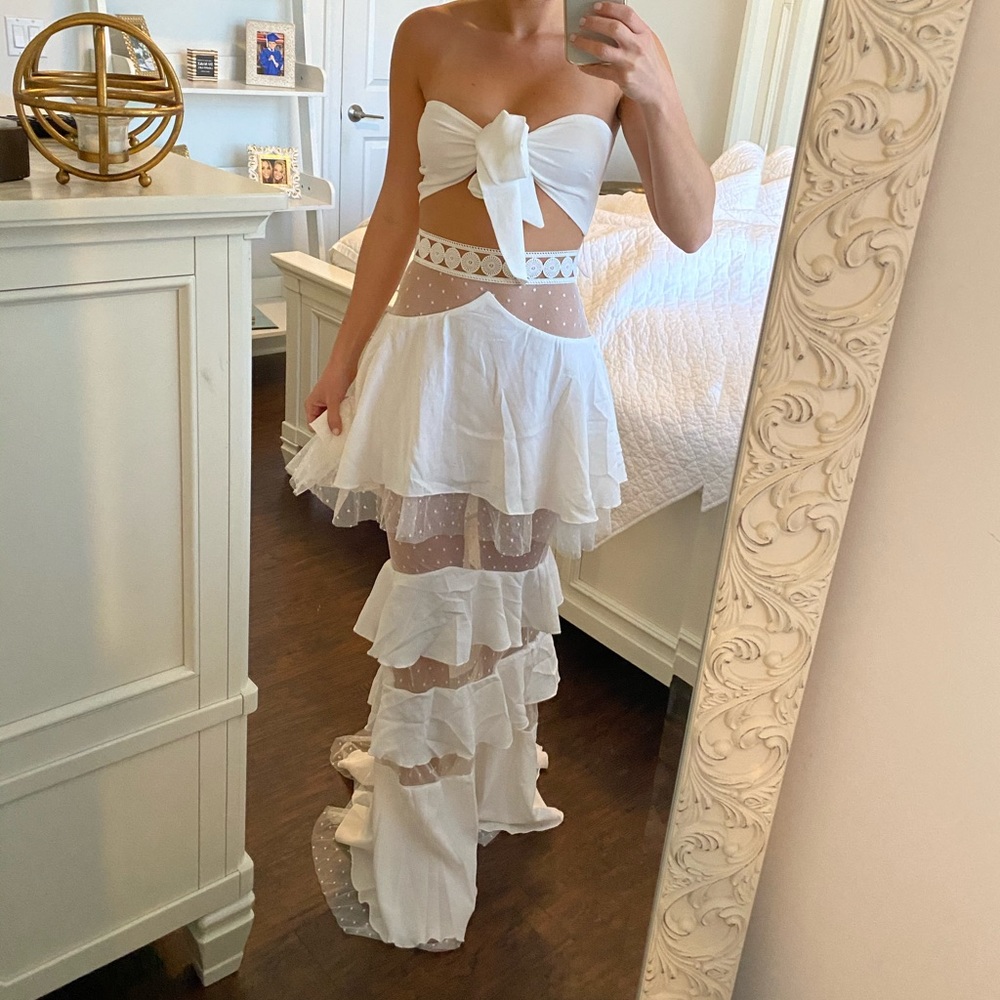 Two piece skirt set